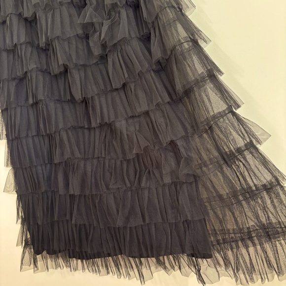 And Now This Black Tulle Ruffle tiered pull on midi skirt - Picture 10 of 16
